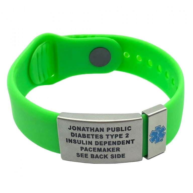 Red Millefiori Glass My Identity Doctor White Customized Pre-Engraved & Customized Narcolepsy ID Bracelet Red Millefiori Glass My Identity Doctor White Customized Pre-Engraved & Customized Narcolepsy ID Bracelet